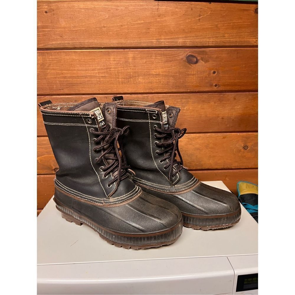 Rugged Outback Thinsulate Duck Boots Sz 7 black